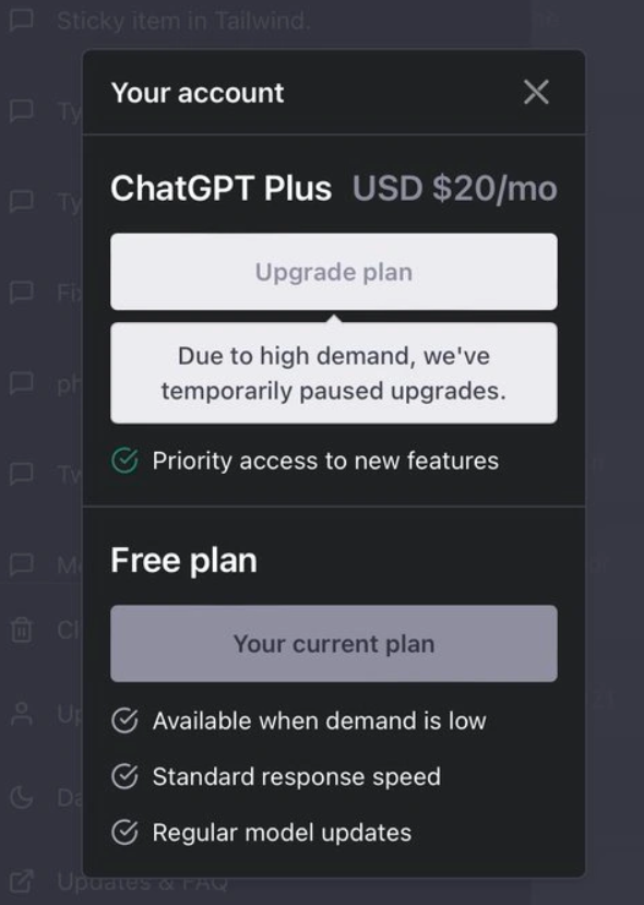 ChatGPT Plus付费服务暂停：应对巨大需求挑战插图